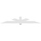 Ekena Millwork Kennewick Architectural Grade PVC Gable Bracket, 108"W x 18"H x 2"D x 6"F, 4/12 Pitch GBP108X18X0206KEN00 - alternate 5